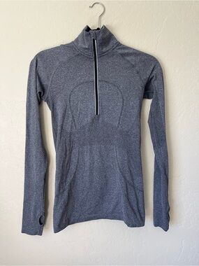 Lululemon Gray Half-Zip Athletic Pullover